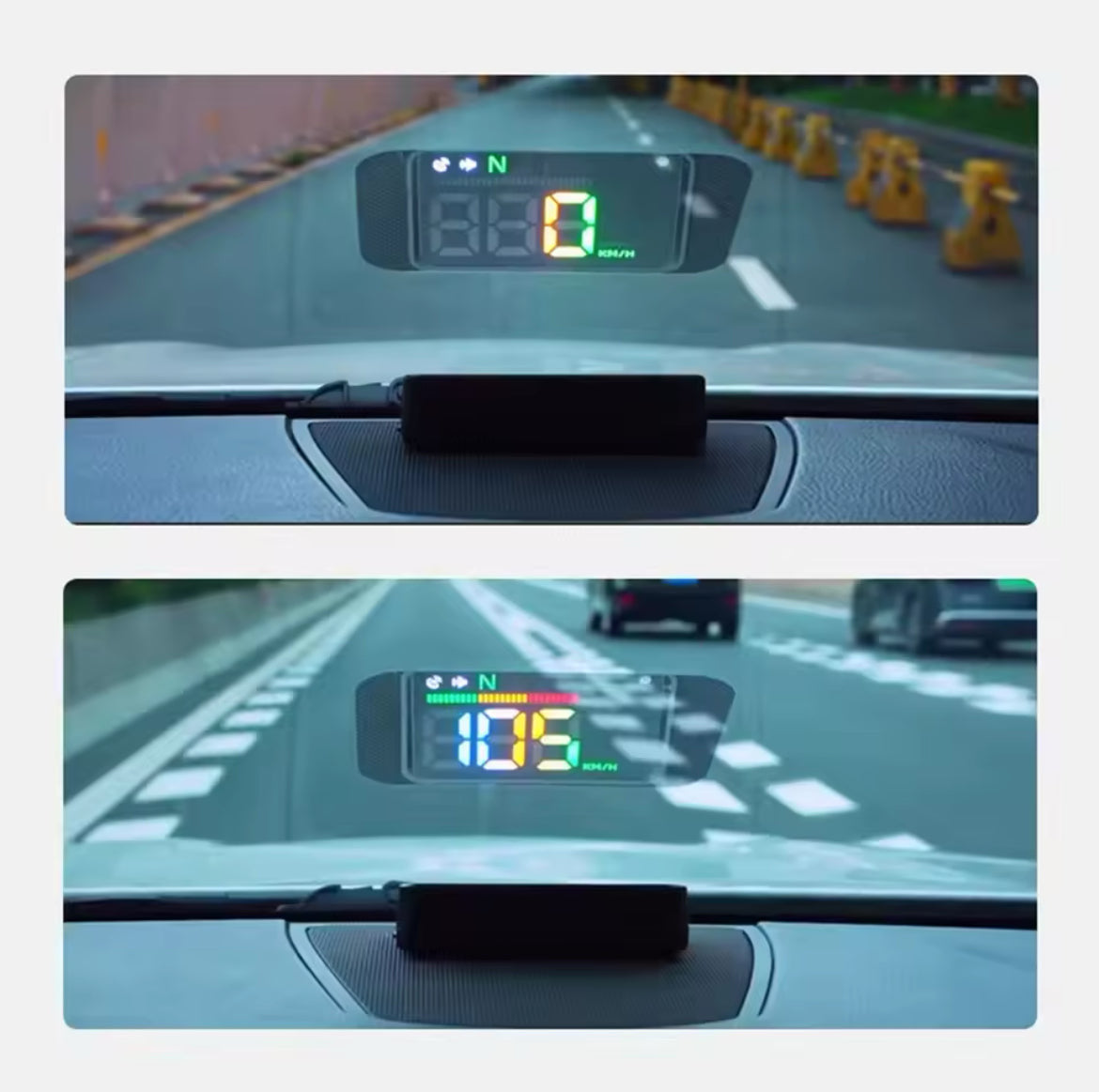 Car Glass Projection HUD Head-up Display Car Universal Speed High-precision Multi-function Color Speedometer